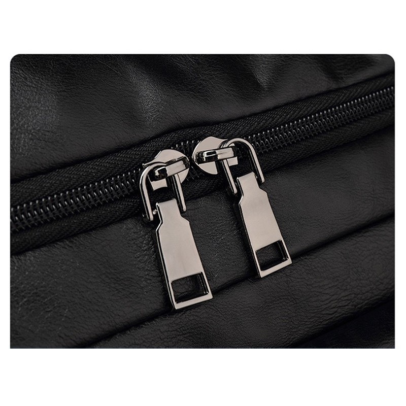 Чоловіча дорожня сумка Tobias чорна - 18 фото