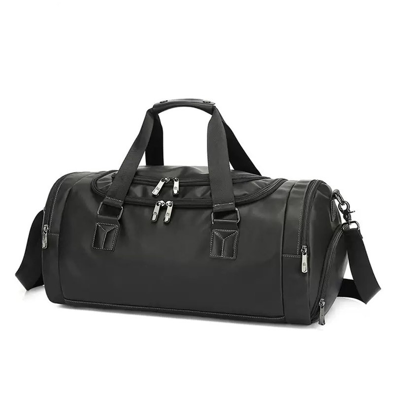 Мужская дорожная сумка Nathan черная - 1 фото