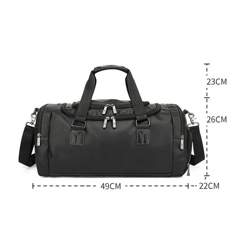 Мужская дорожная сумка Nathan черная - 3 фото