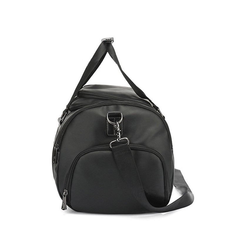 Чоловіча дорожня сумка Nathan чорна - 4 фото