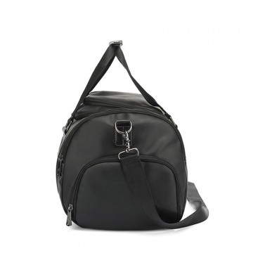 Чоловіча дорожня сумка Nathan чорна фото