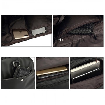 Чоловіча дорожня сумка Nathan чорна фото