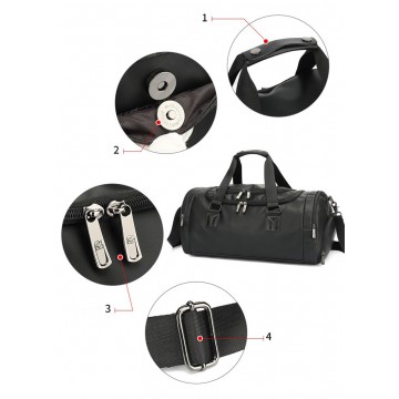 Мужская дорожная сумка Nathan черная фото