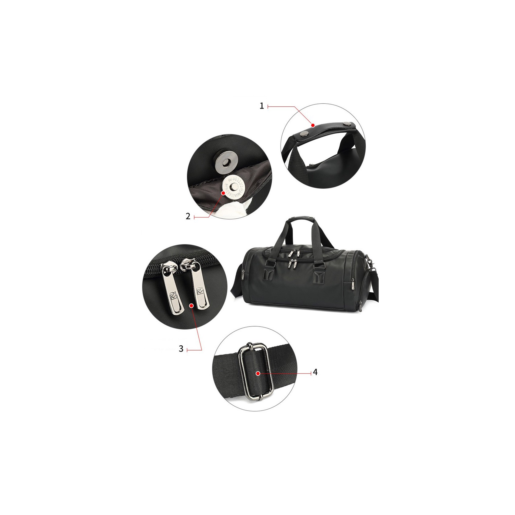 Чоловіча дорожня сумка Nathan чорна