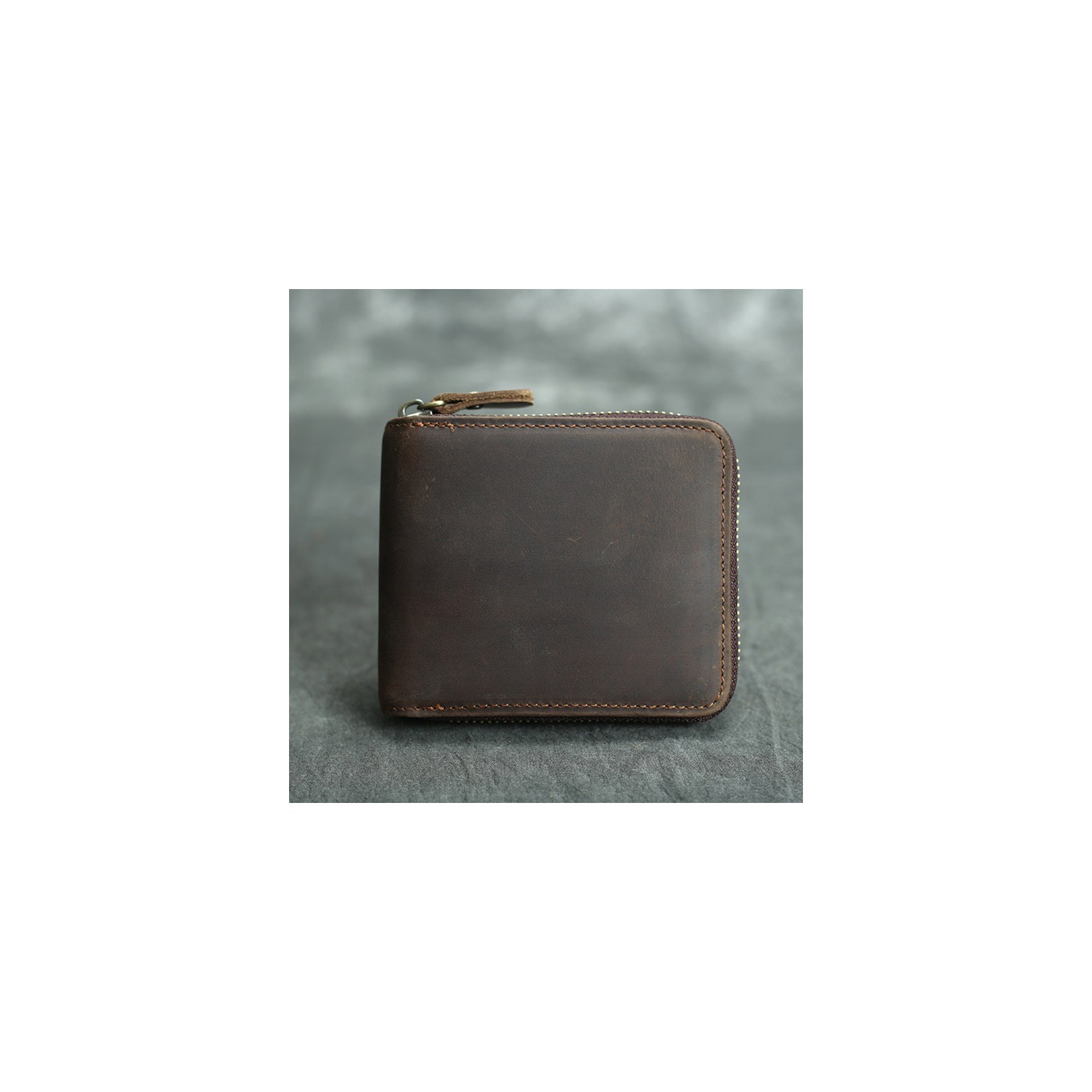 Мужской кожаный кошелек Grant темно-коричневый