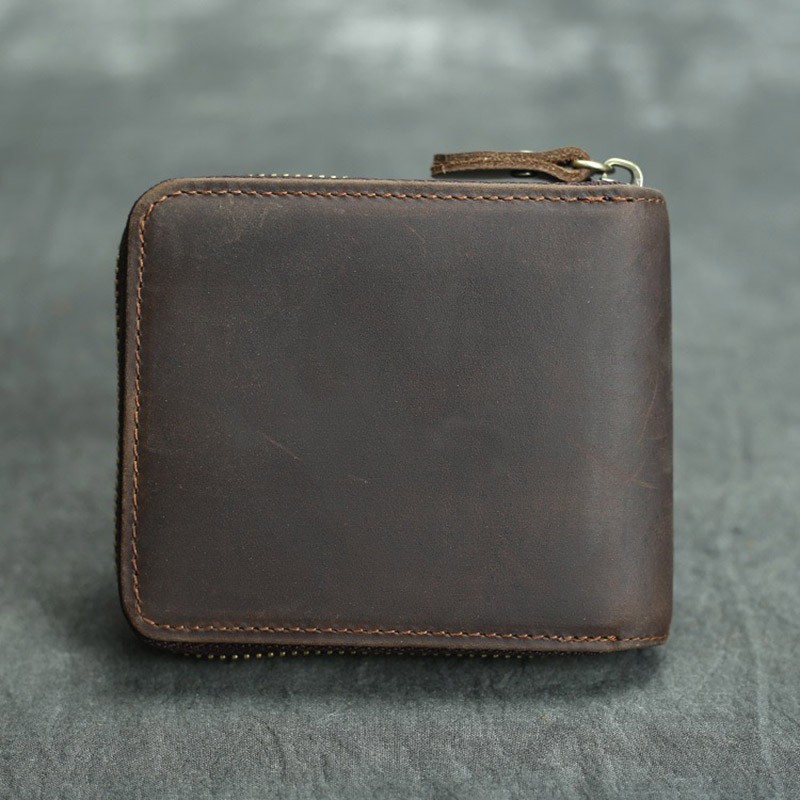 Мужской кожаный кошелек Grant темно-коричневый - 2 фото