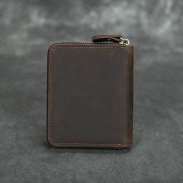 Мужской кожаный кошелек Martin темно-коричневый фото