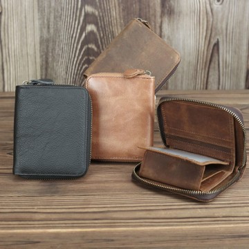 Чоловічий шкіряний гаманець Martin темно-коричневий фото