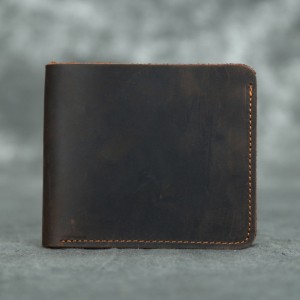 Чоловічий шкіряний гаманець William темно-коричневий