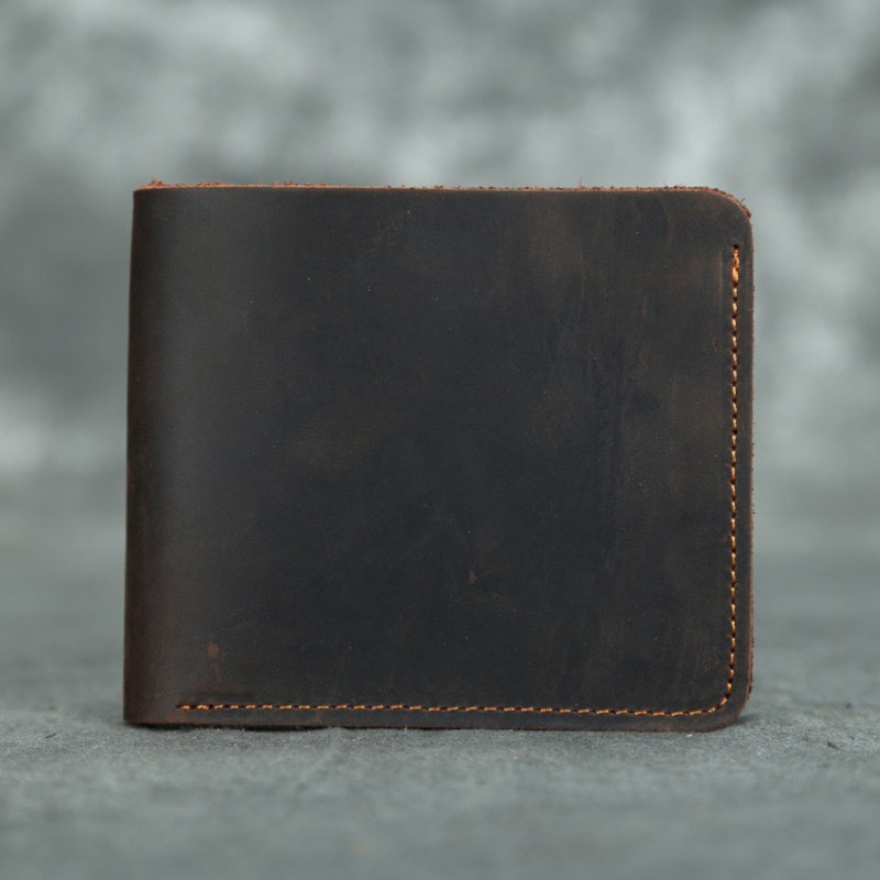 Мужской кожаный кошелек William темно-коричневый фото