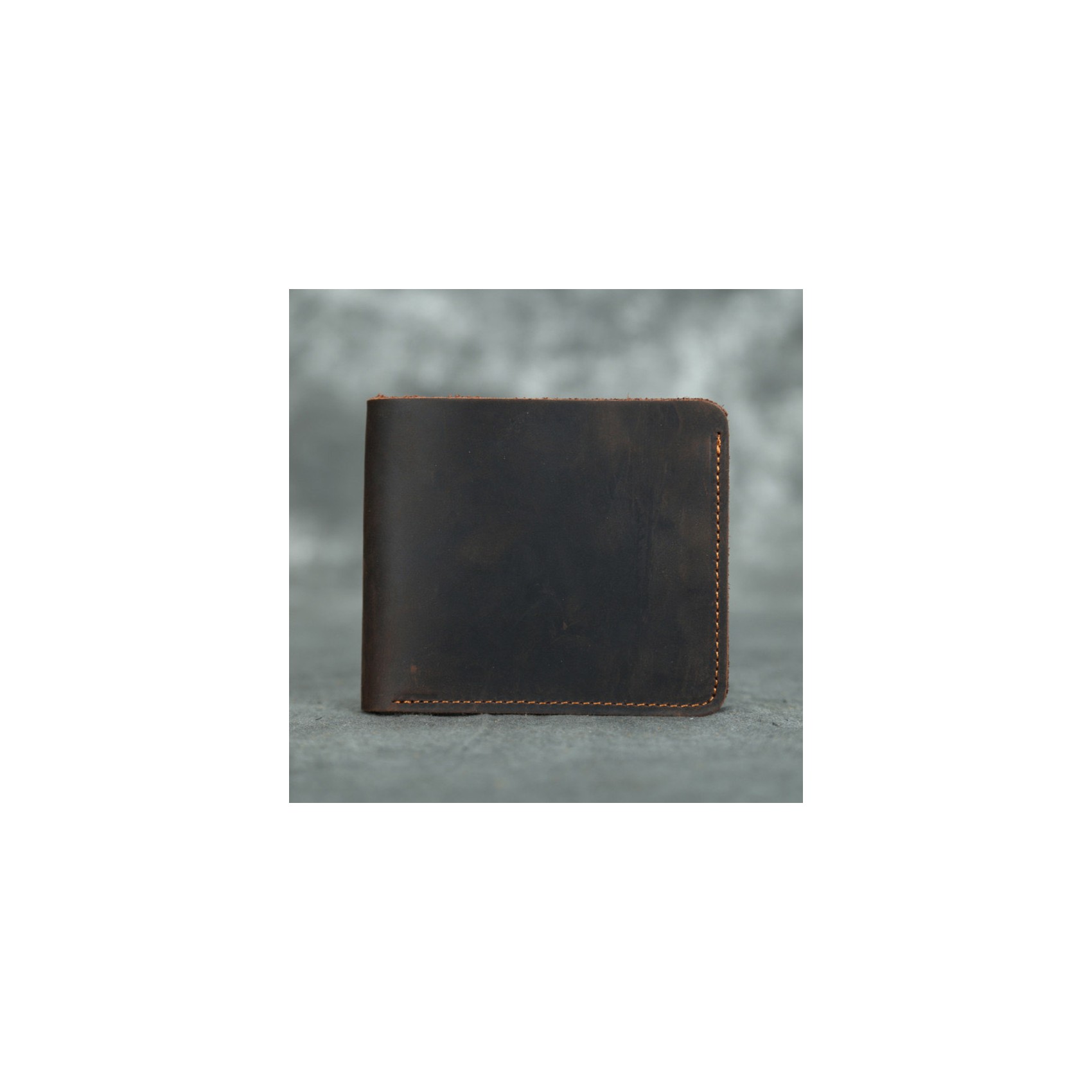 Мужской кожаный кошелек William темно-коричневый