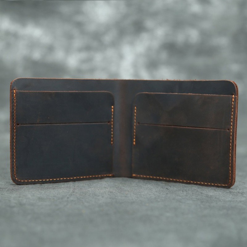 Мужской кожаный кошелек William темно-коричневый - 2 фото
