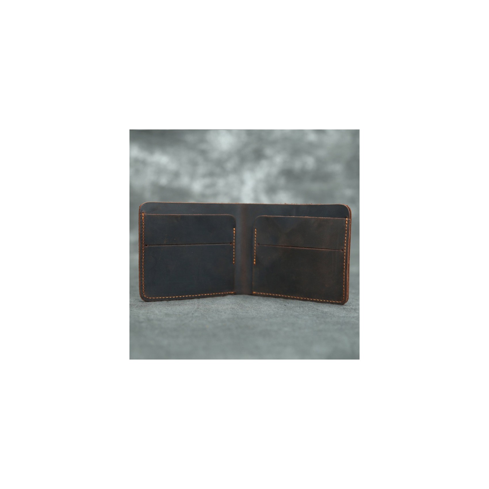 Мужской кожаный кошелек William темно-коричневый