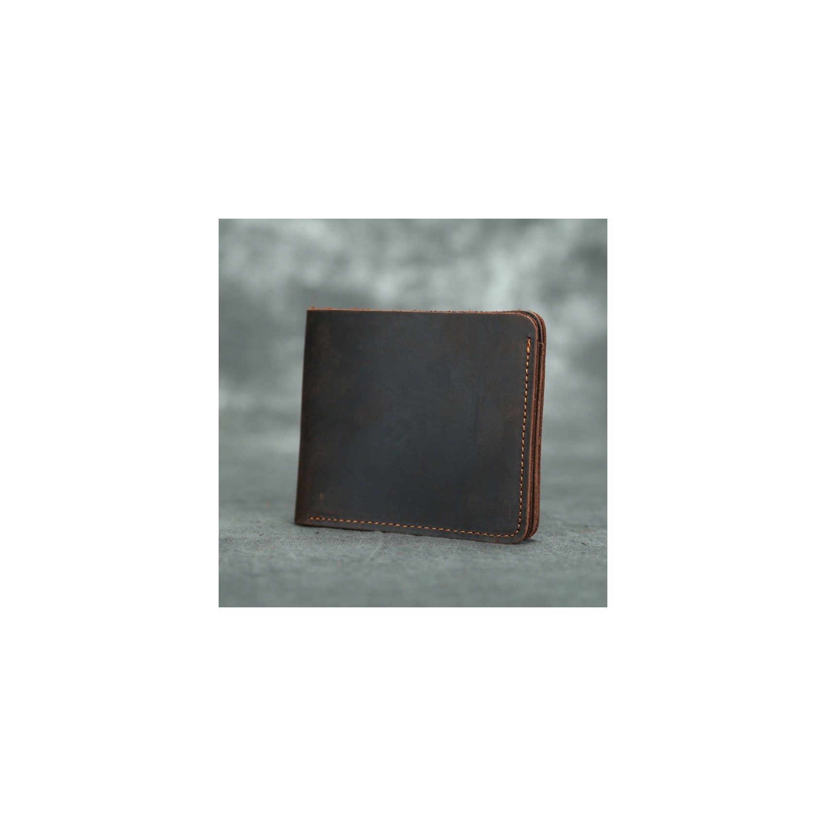 Мужской кожаный кошелек William темно-коричневый