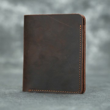 Мужской кожаный кошелек Marshall темно-коричневый фото