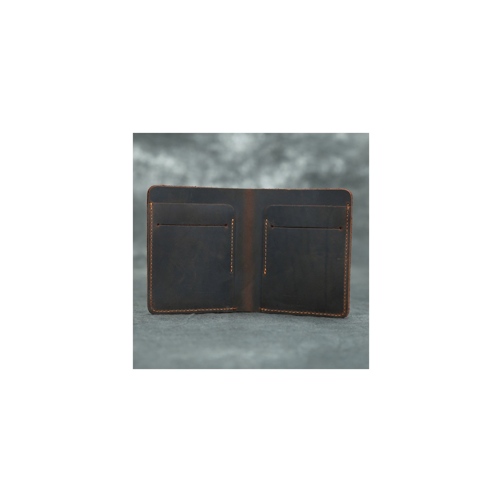 Мужской кожаный кошелек Marshall темно-коричневый