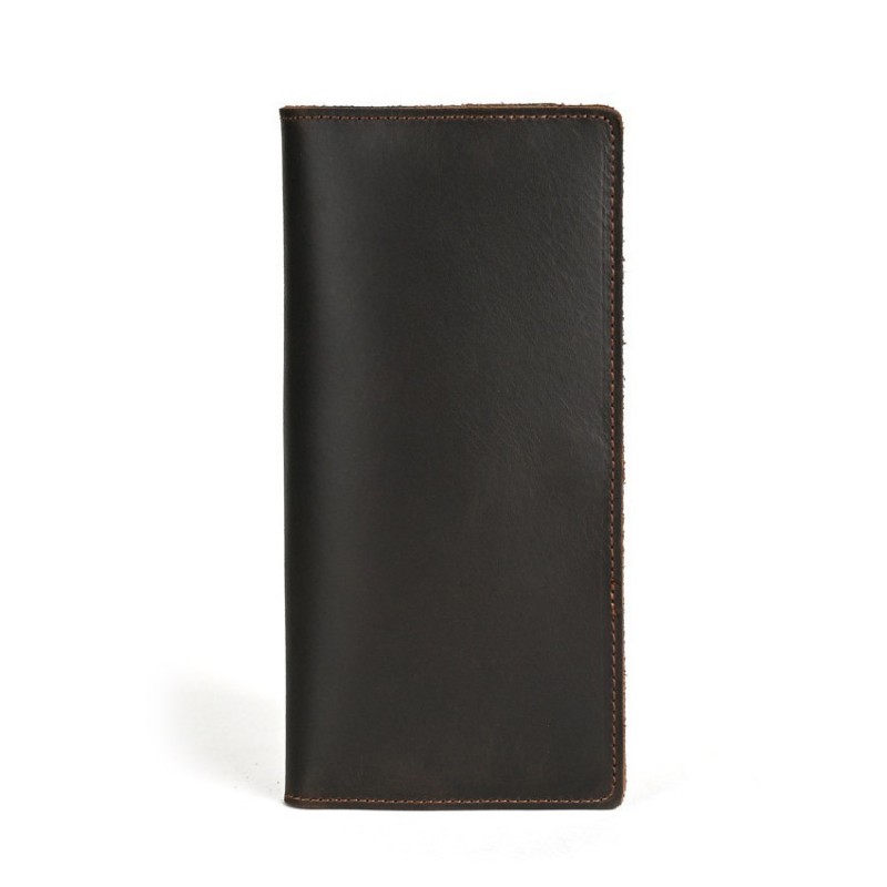 Чоловічий шкіряний гаманець Henry темно-коричневий - 3 фото