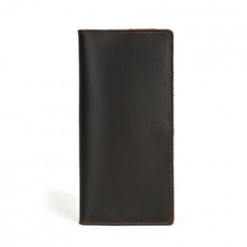 Мужской кожаный кошелек Henry темно-коричневый фото