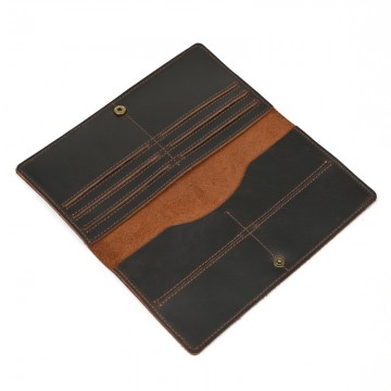 Чоловічий шкіряний гаманець Henry темно-коричневий фото