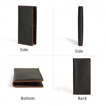 Чоловічий шкіряний гаманець Henry темно-коричневий фото