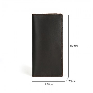 Мужской кожаный кошелек Henry темно-коричневый фото