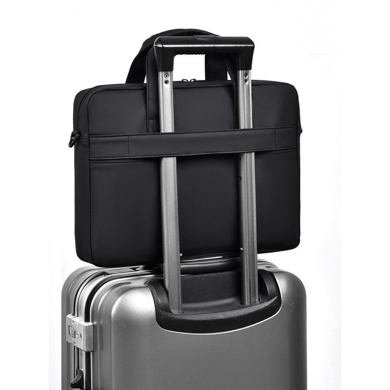 Сумка для ноутбука Confident 16 чорна - 9 фото