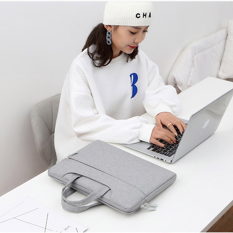 Сумка для ноутбука Merliot 14 сіра - 11 фото