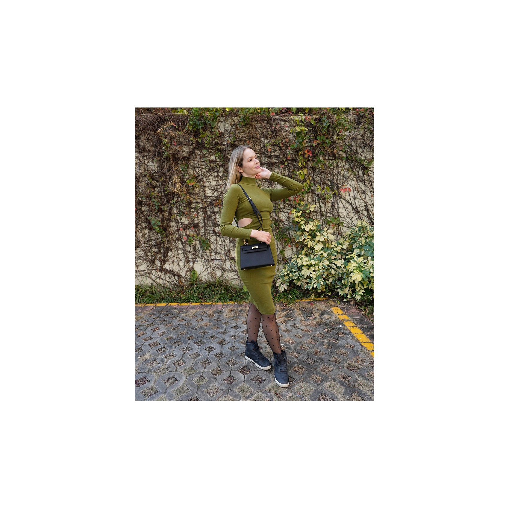 Жіноча шкіряна сумка Kelly чорна