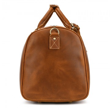 Мужская кожаная дорожная сумка Wilfred светло-коричневая фото