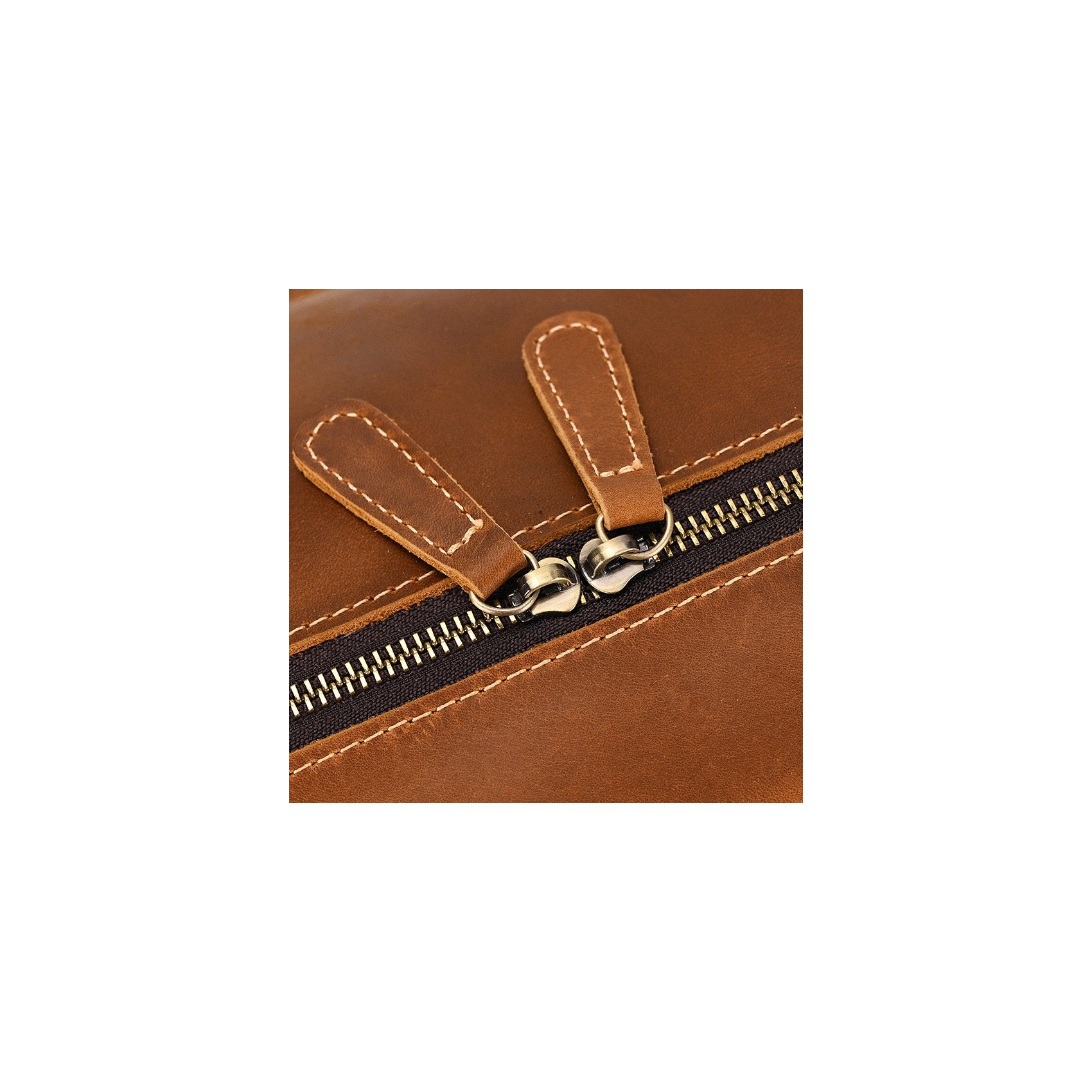 Чоловіча шкіряна дорожня сумка Wilfred світло-коричнева