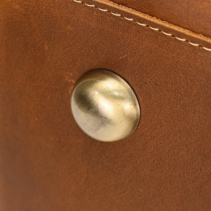 Мужская кожаная дорожная сумка Wilfred светло-коричневая - 14 фото