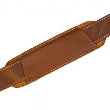 Мужская кожаная дорожная сумка Wilfred светло-коричневая фото