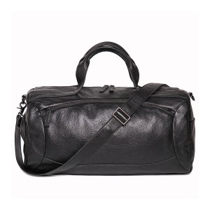 Чоловіча шкіряна дорожня сумка Arnold чорна