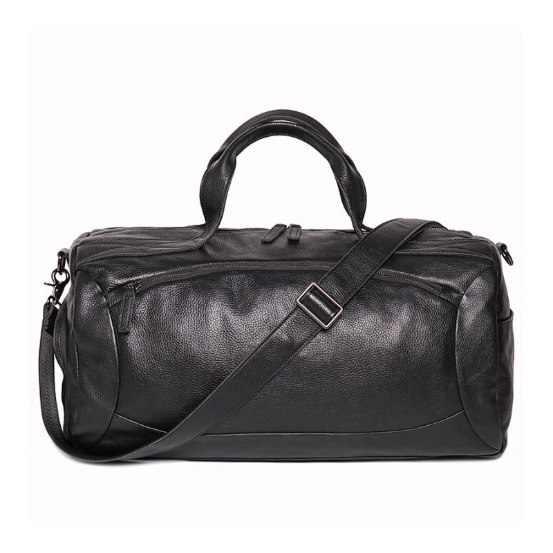 Чоловіча шкіряна дорожня сумка Arnold чорна