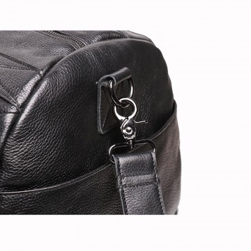 Чоловіча шкіряна дорожня сумка Arnold чорна фото