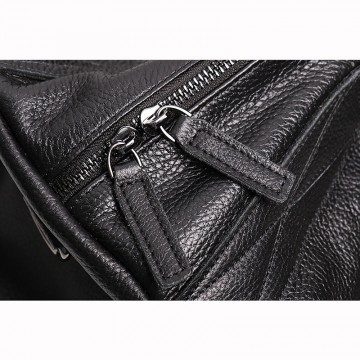 Мужская кожаная дорожная сумка Arnold черная фото