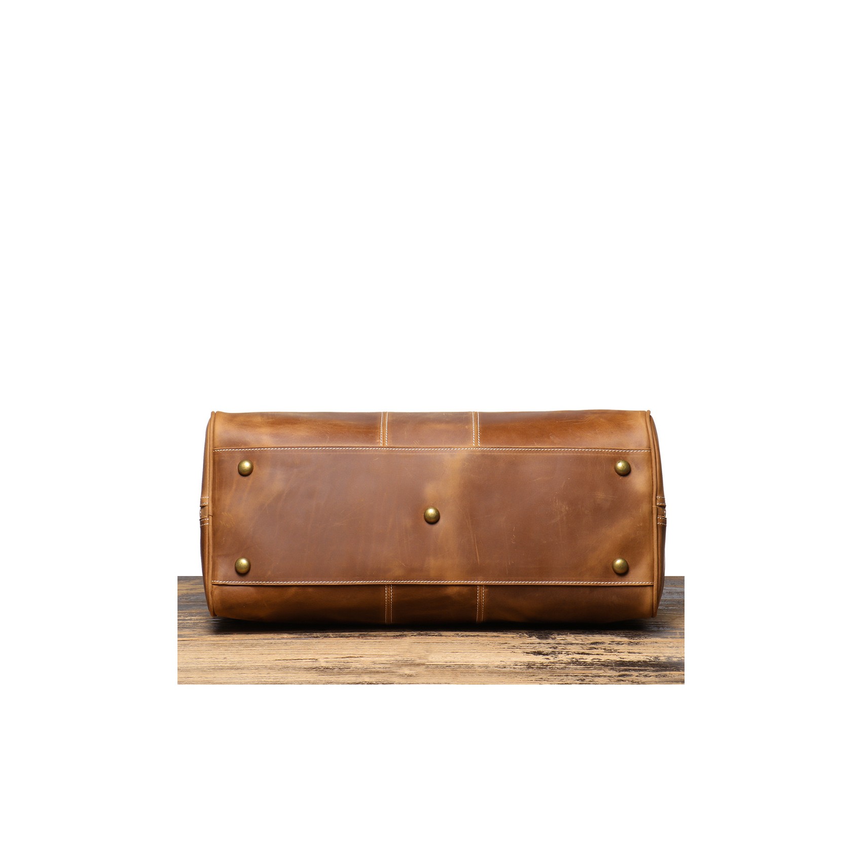 Мужская кожаная дорожная сумка Clayton светло-коричневая