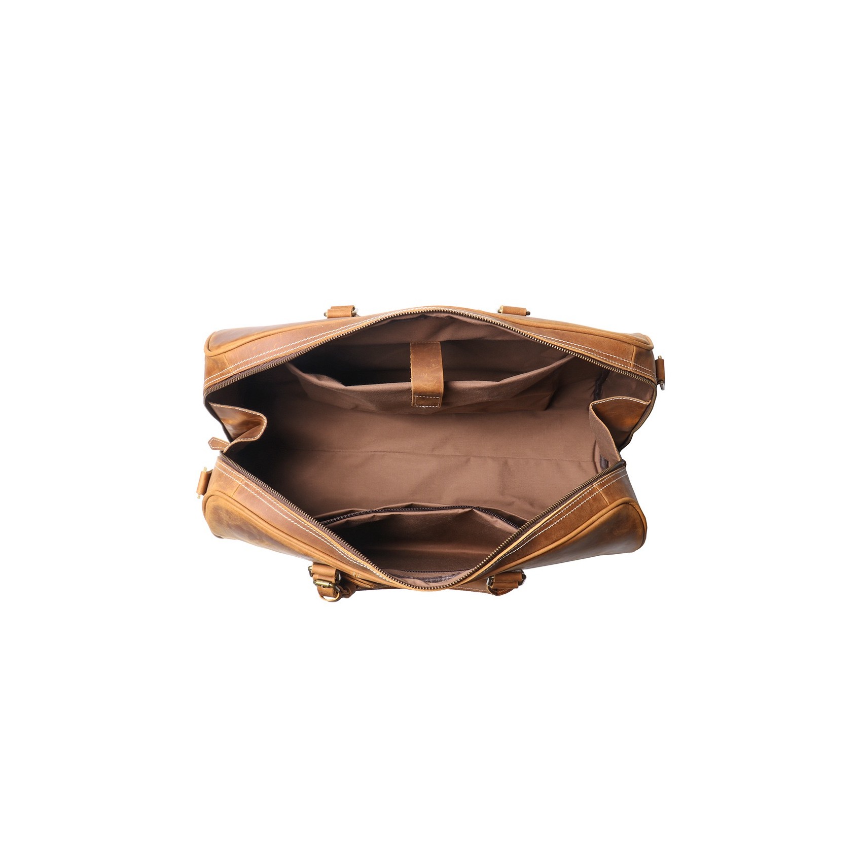 Мужская кожаная дорожная сумка Clayton светло-коричневая