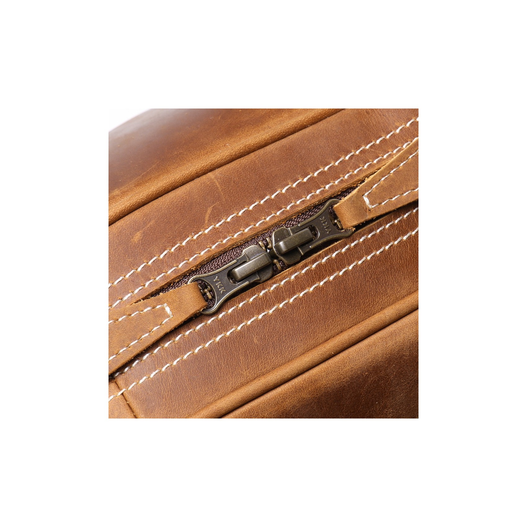 Мужская кожаная дорожная сумка Clayton светло-коричневая