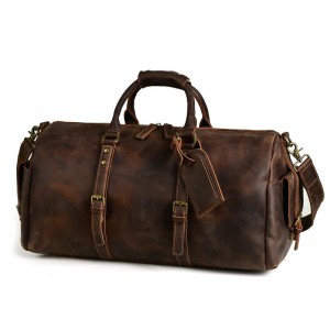 Мужская кожаная дорожная сумка Lydford темно-коричневая