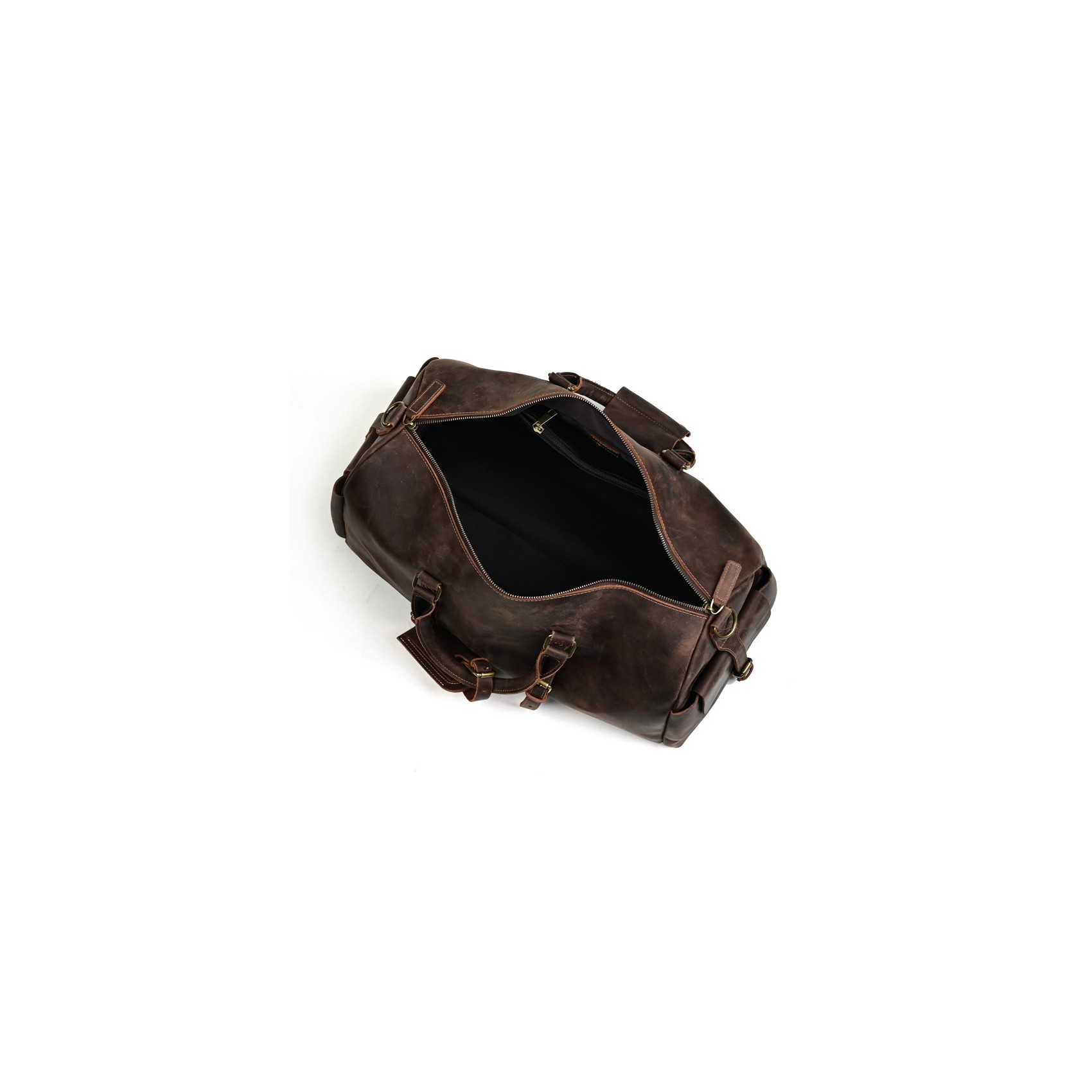 Чоловіча шкіряна дорожня сумка Lydford темно-коричнева