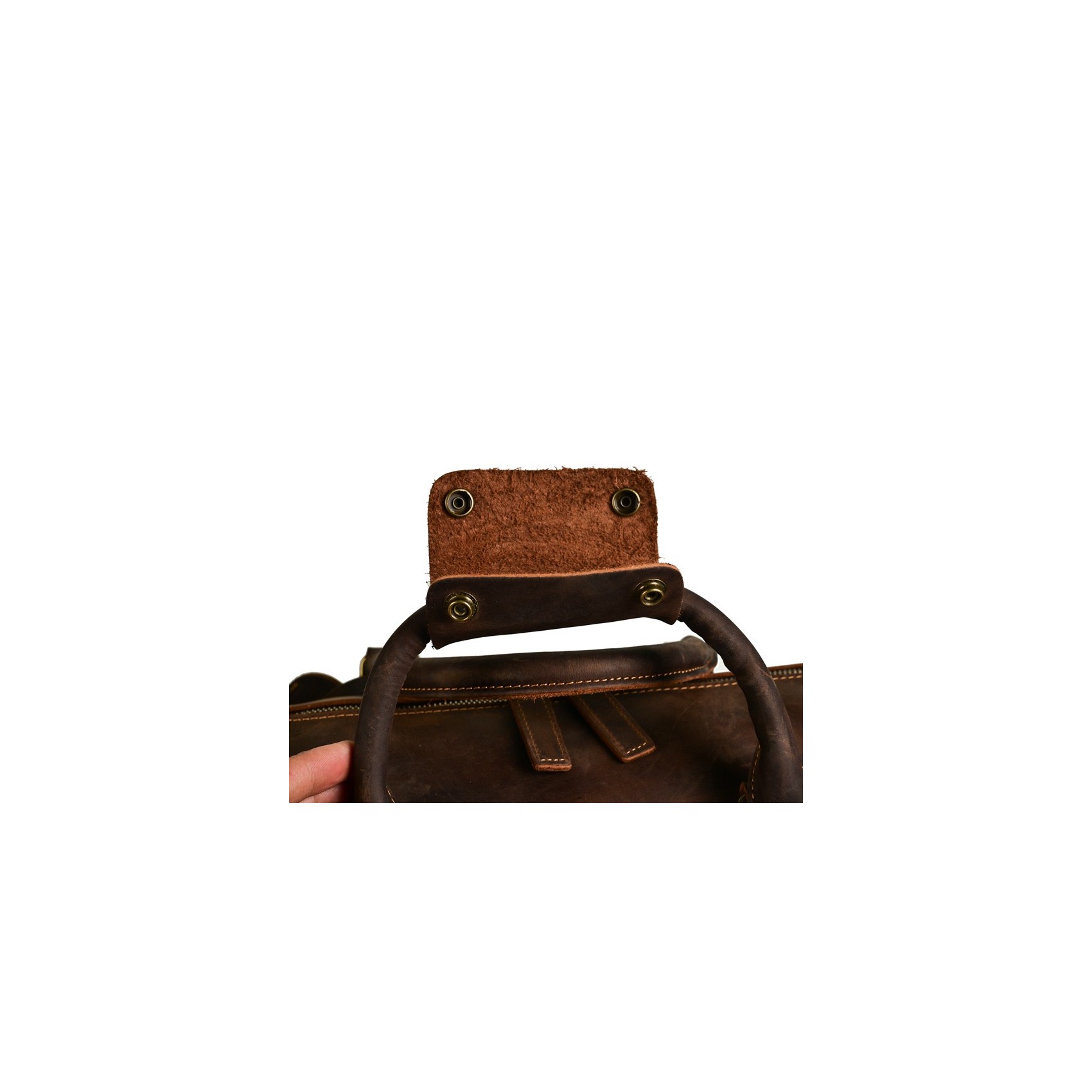 Мужская кожаная дорожная сумка Lydford темно-коричневая