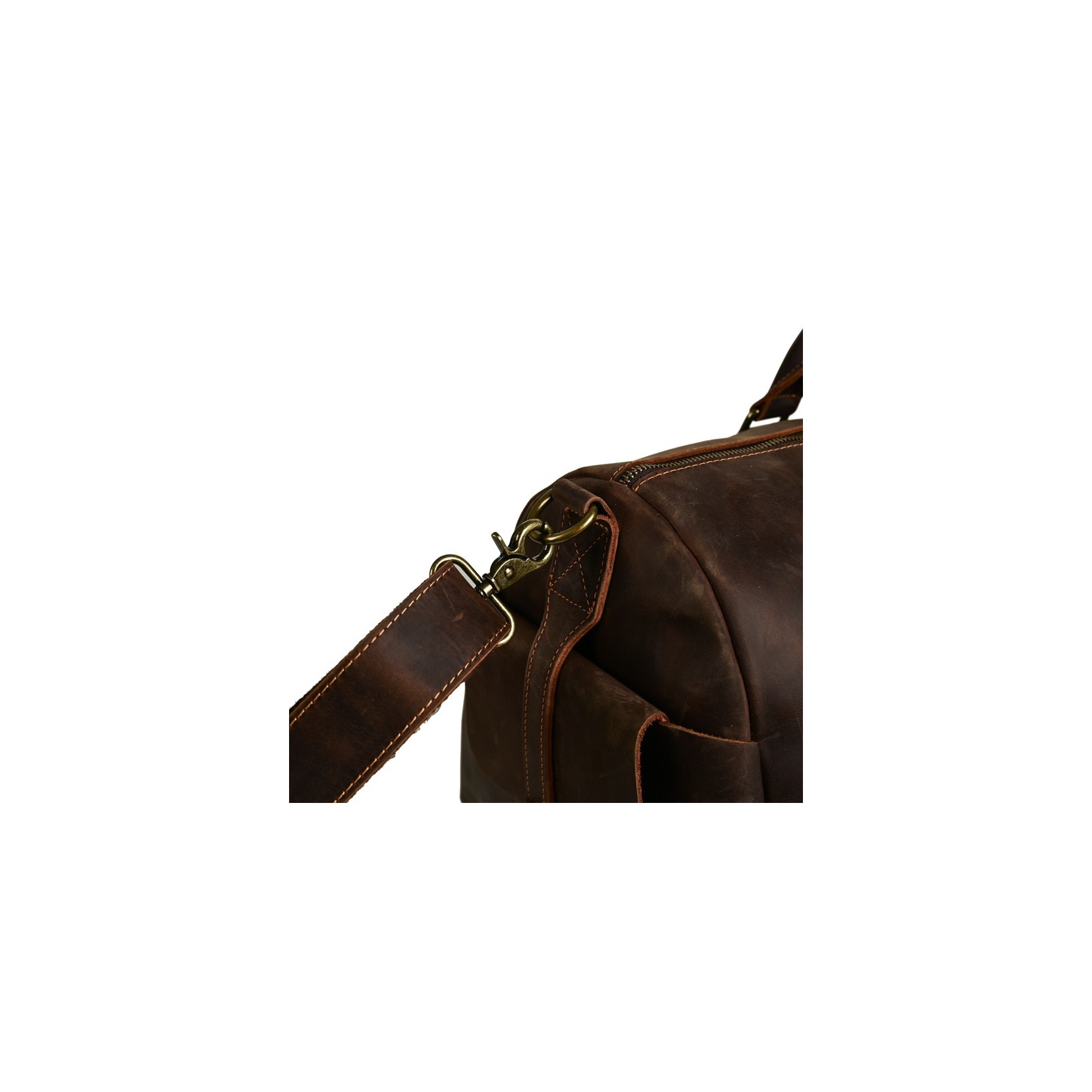 Мужская кожаная дорожная сумка Lydford темно-коричневая