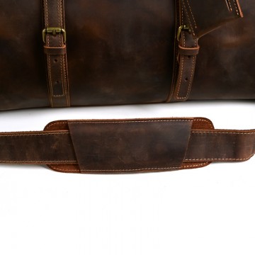 Мужская кожаная дорожная сумка Lydford темно-коричневая фото
