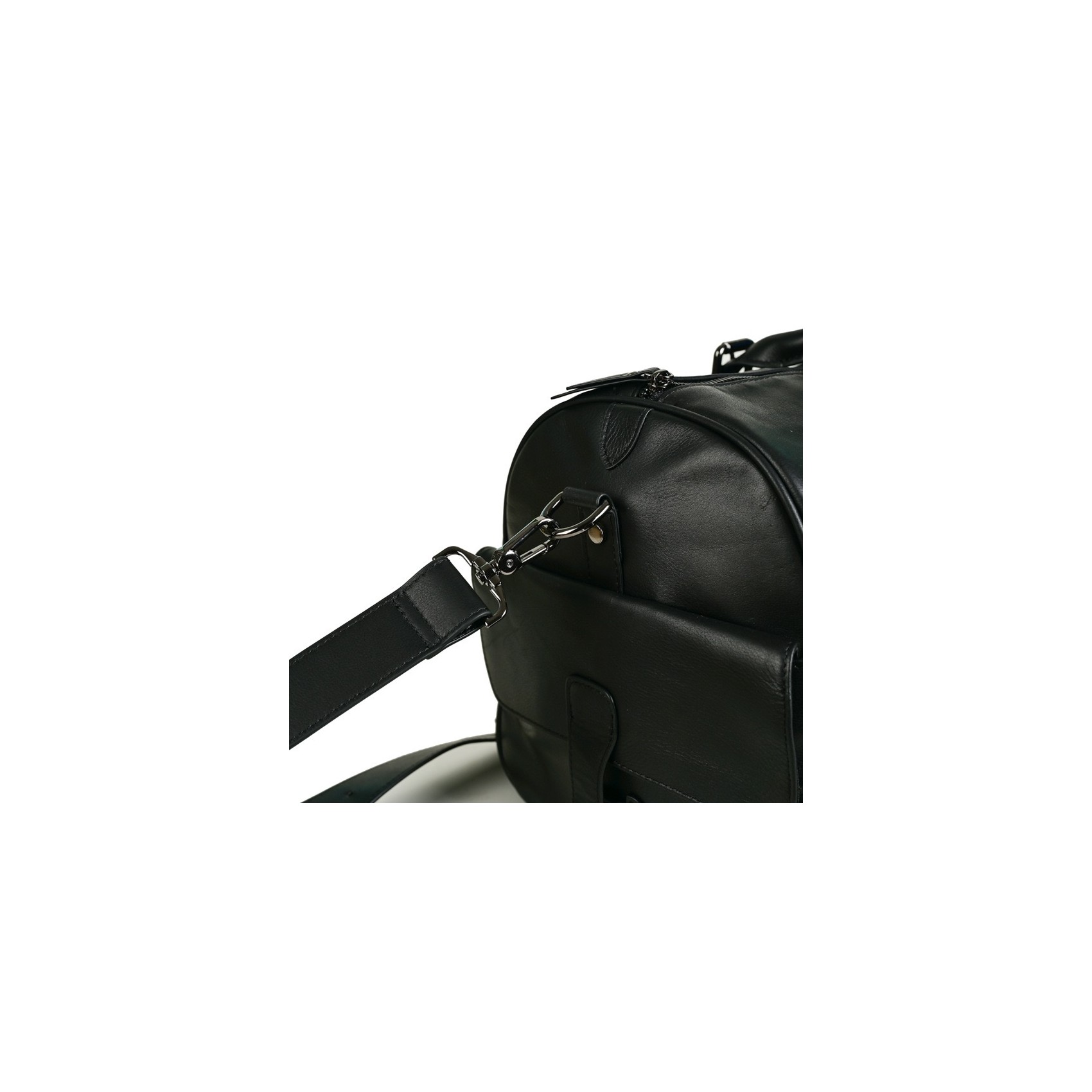 Мужская кожаная дорожная сумка Gerald черная