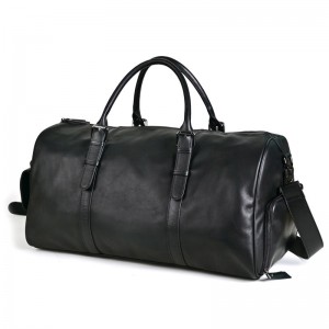 Чоловіча шкіряна дорожня сумка Gerald чорна