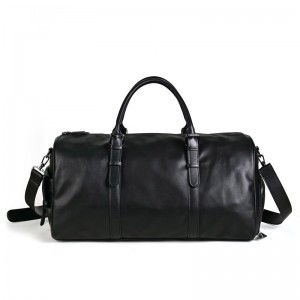 Чоловіча шкіряна дорожня сумка Gerald чорна