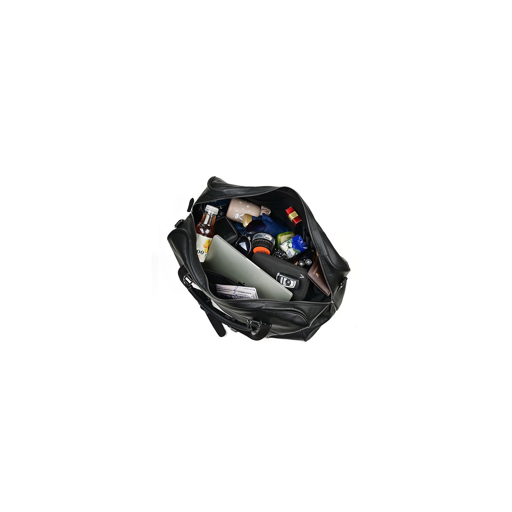 Чоловіча шкіряна дорожня сумка Tiverton чорна