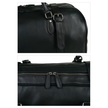 Мужская кожаная дорожная сумка Tiverton черная фото