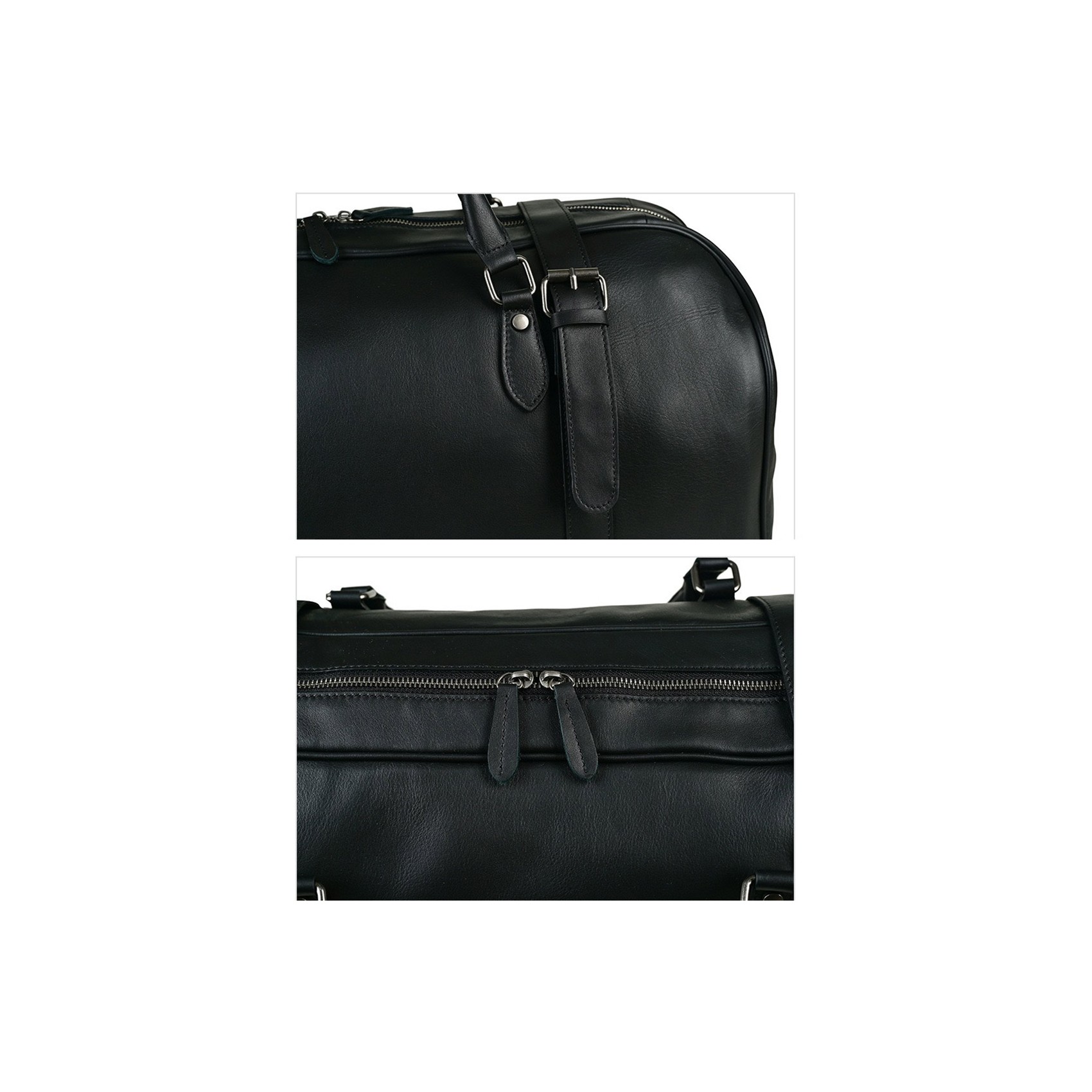 Мужская кожаная дорожная сумка Tiverton черная